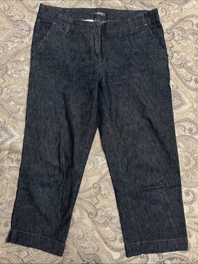Kenneth Cole Reaction dark blue denim capris, excellent used condition, size 6